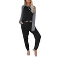 thumbnail image 1 of Ekouaer Women's Pajama Set Long-Sleeved Pajama Set Loungewear Pullover Pajamas Sweatshirt and Pocketed Pants, 1 of 5