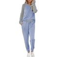thumbnail image 1 of Ekouaer Women's Pajama Set Long Sleeve PJs 2 Piece Lounge Set Pullover Sleepwear Sweatshirt and Long Pants With Pockets, 1 of 5