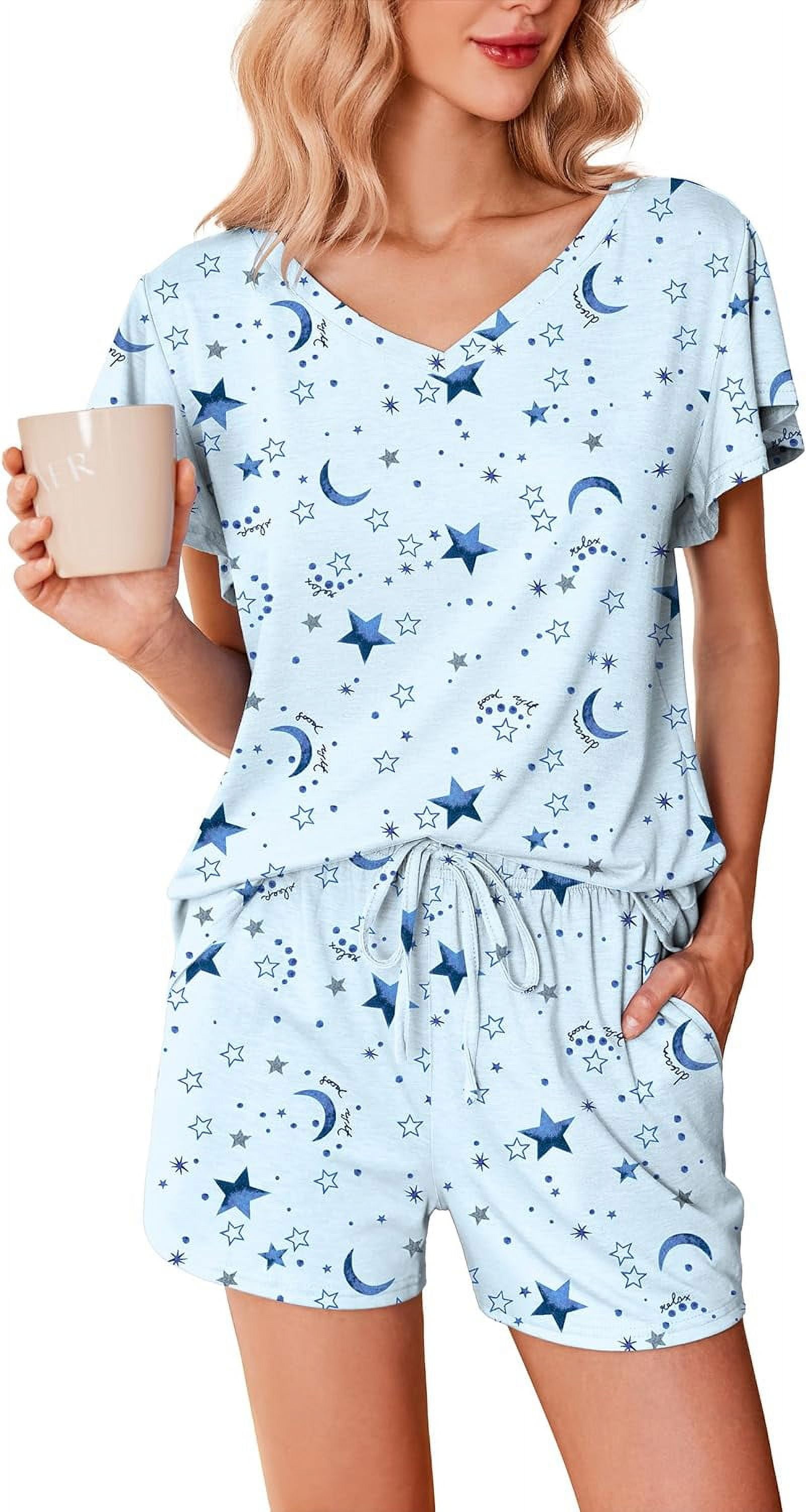 Ekouaer Loungewear Set Piece MINTREUS Women's Knit Pajamas Set