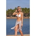 thumbnail image 1 of Ekouaer Women's Sarongs Short Sheer Bikini Skirt Wrap Beach Pareo Chiffon Swimsuit Cover Up, 1 of 4
