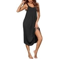 thumbnail image 1 of Ekouaer Womens Sleeveless Long Nightgown Full Slip Soft Nightshirt Sleep Dress Chemise Sleepwear Lounge Dresses, 1 of 7