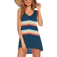 thumbnail image 1 of Ekouaer Women's Sleeveless Swimwear Coverups T-Shirt Beach Dress Tank Bikini Cover Up with Print, 1 of 4