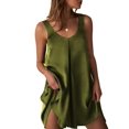 thumbnail image 1 of Ekouaer Women's Sleeveless V Neck Satin Nightgown, 1 of 6