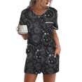 thumbnail image 1 of Ekouaer Womens 2-Piece Pajama Set Soft Short Sleeve Lounge Set with Pocket, 1 of 5