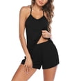 thumbnail image 1 of Ekouaer Womens Cami Pajama Sets Soft Lingerie Sleepwear 2 Piece Shorts Set Sexy Pj Nightwear, 1 of 6
