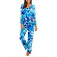 thumbnail image 1 of Ekouaer Womens Fall & Winter Pajama Set 2 Piece Long Sleeve Lounge Set Soft and Comfortable PJs with Pants, 1 of 6