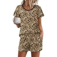 thumbnail image 1 of Ekouaer Womens Pajama Set Summer Short Sleeve Pjs Sleepwear Cute 2 Piece Lounge Sets, 1 of 6