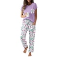 thumbnail image 1 of Ekouaer Womens Pajama Sets Cap Sleeve Sleepwear Tops and Long Pants Comfy Pjs 2 Piece Lounge Set with Pockets, 1 of 6