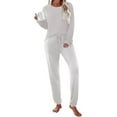 thumbnail image 1 of Ekouaer Womens Pajamas Set Long Sleeve Christmas PJ Sets Soft Lounge Set for Women Sleepwear Joggers with Pockets, 1 of 7