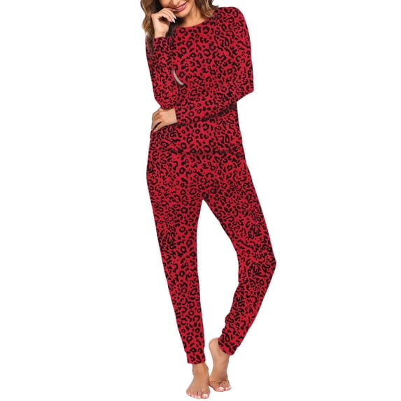 Ekouaer Womens Pajamas Set Long Sleeve Loungewear Soft Lounge Set Joggers with Pockets