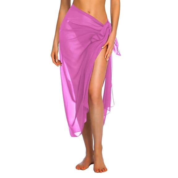 Ekouaer Womens Sarong Swimsuit Cover Up Long Women's Pool Beach Wrap Skirt Swimwear Bikini Cover-ups