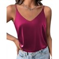 thumbnail image 1 of Ekouaer Womens Camisole V-Neck Spaghetti Strap Sleeveless Top with Cross Back Design, 1 of 6