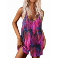 thumbnail image 1 of Ekouaer Womens Summer Casual Sleeveless Rompers Loose Spaghetti Strap Shorts Overalls Outfits 2025 Jumpsuits With Pockets, 1 of 6