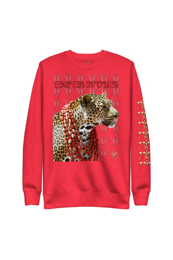 Ekpen N'Owa Unisex Premium Sweatshirt - Team Red, L
