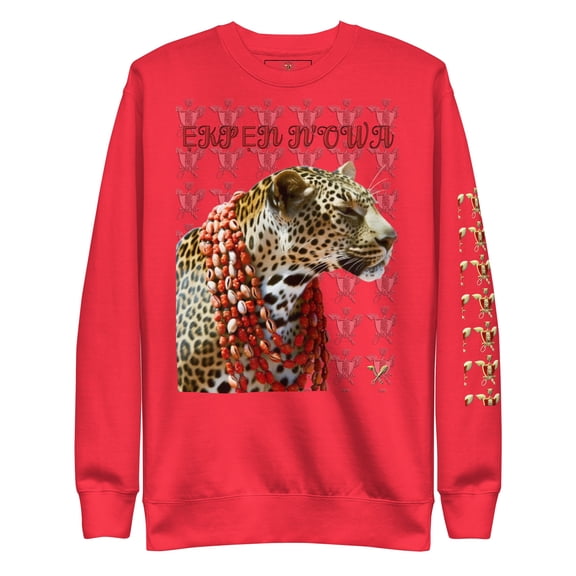 Ekpen N'Owa Unisex Premium Sweatshirt - Team Red, S