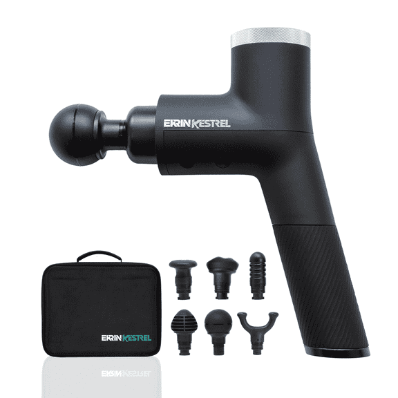 Ekrin Athletics Kestrel Percussive Massage Gun (Black) - Lifetime Warranty