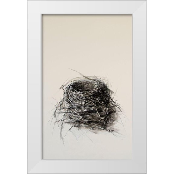Ekstrand, Kris 10x14 White Modern Wood Framed Museum Art Print Titled - Fledged Nest