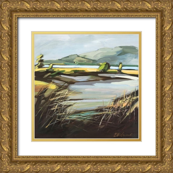 Ekstrand, Kris 12x12 Gold Ornate Wood Framed with Double Matting Museum Art Print Titled - Pantano