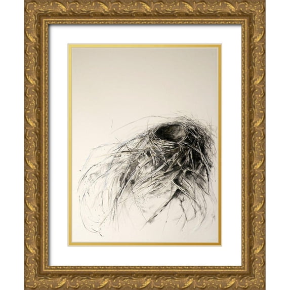 Ekstrand, Kris 12x14 Gold Ornate Wood Framed with Double Matting Museum Art Print Titled - Sanctuary