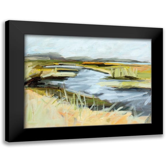 Ekstrand, Kris 14x12 Black Modern Framed Museum Art Print Titled - Big Indian Slough – July