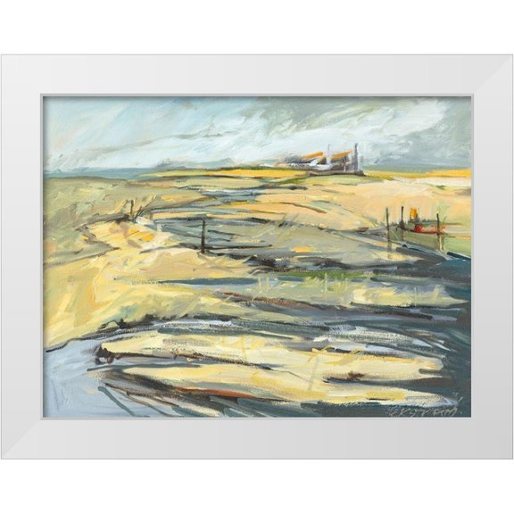 Ekstrand, Kris 14x12 White Modern Wood Framed Museum Art Print Titled - Big Indian Slough – August