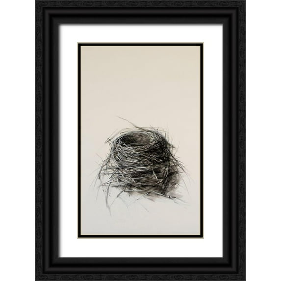Ekstrand, Kris 22x32 Black Ornate Wood Framed with Double Matting Museum Art Print Titled - Fledged Nest