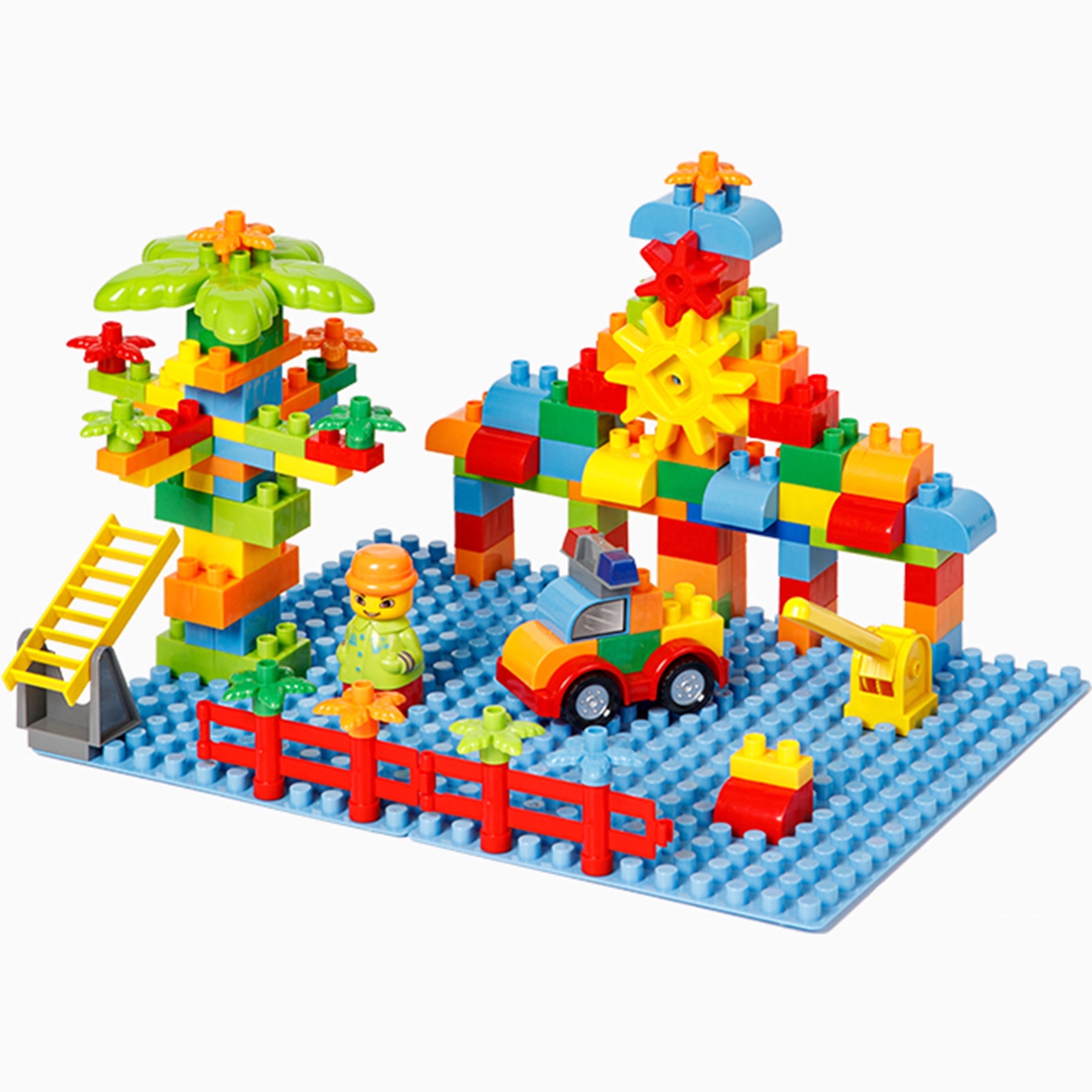 S Building Blocks Ekuzi's Building-Block Inspired Village Construction Series: 106PCs ...
