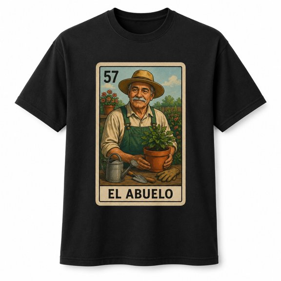 El Abuelo Graphic T-Shirt, Unisex Classic Fit Crew Neck Short Sleeve Tee