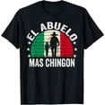 thumbnail image 1 of El Abuelo Mas Chingon Mexican Grandpa Cinco De Mayo Flag T-Shirt, 1 of 3
