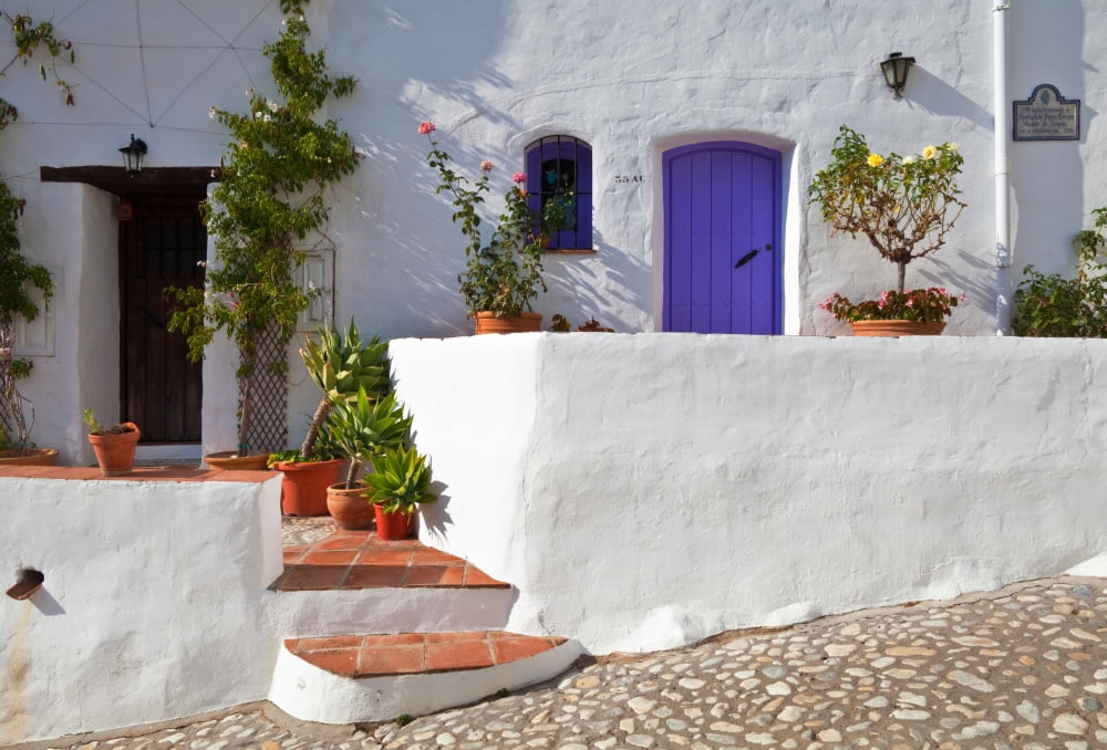 El Acebuchal the Lost Village or Ghost Village between Frigiliana and Torrox Malaga Province Andalucia Spain Canvas Art - Panoramic Images (12 x 36)