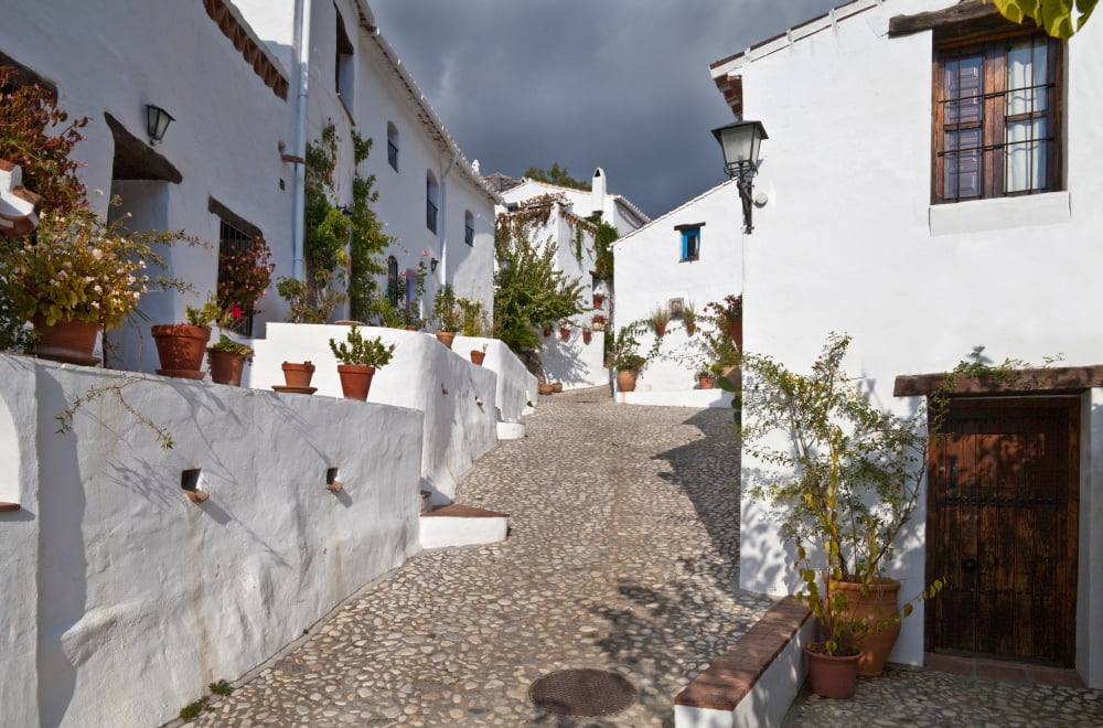 El Acebuchal the Lost Village or Ghost Village between Frigiliana and Torrox Malaga Province Andalucia Spain Canvas Art - Panoramic Images (27 x 9)