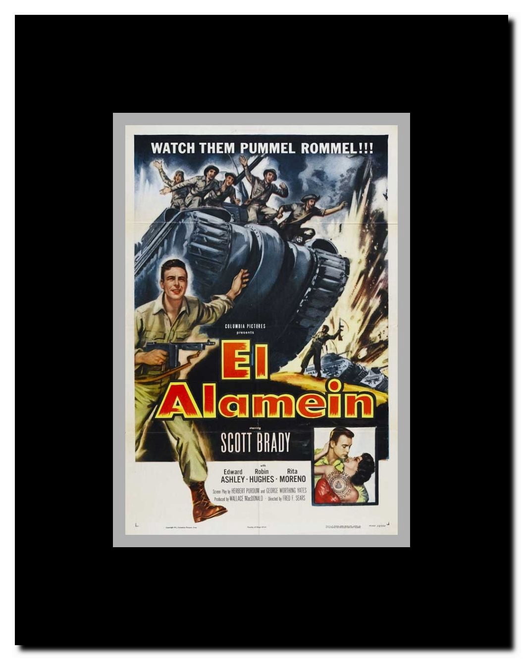 El Alam?in Framed Movie Poster