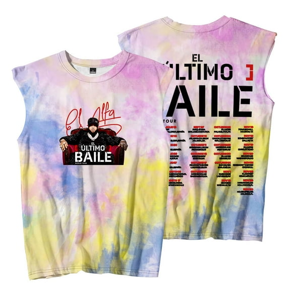 El Alfa El Ultimo Baile Tour Sleeveless T-Shirts Streetwear Tee Women Men Fashion Tank Tops