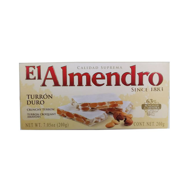 El Almendro Crunchy Almond Turron (Turron Duro) 7.05 Oz (200 G)
