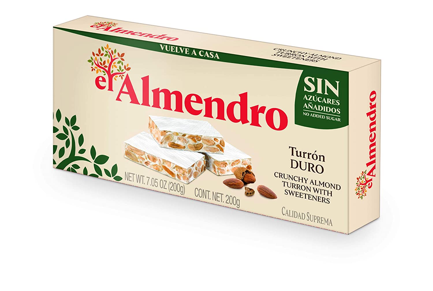 El Almendro Sugar Free Crunchy Almond Turron 7oz (200 G) - image 1 of 1