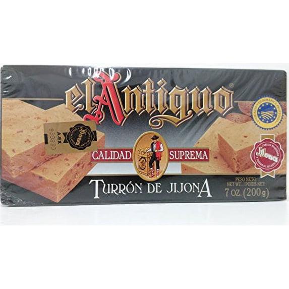 El Antiguo Soft Almond Nougat, Turron de Jijona, 7 oz, Made in Spain ...