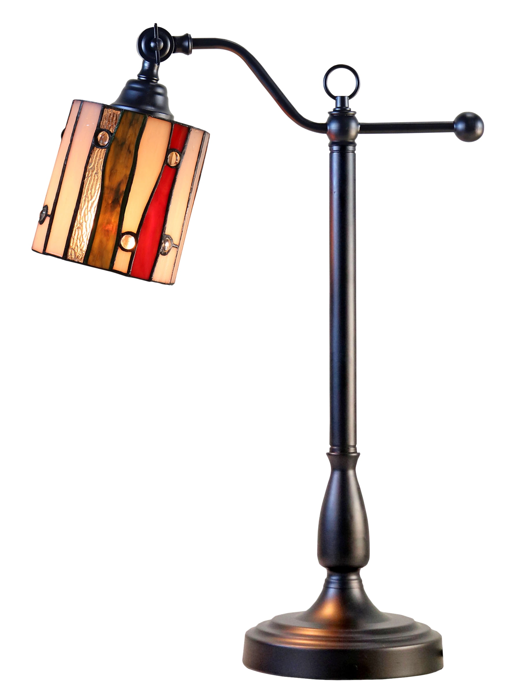 El Anza 24" Tall Handmade Tiffany Desk Lamp