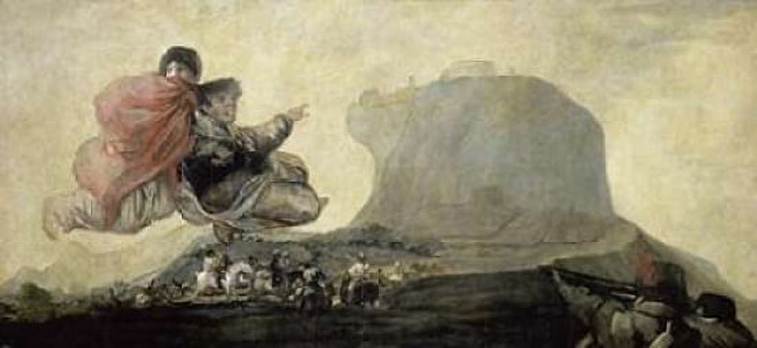 El Aquelarre Canvas Art - Francisco De Goya (10 x 20)
