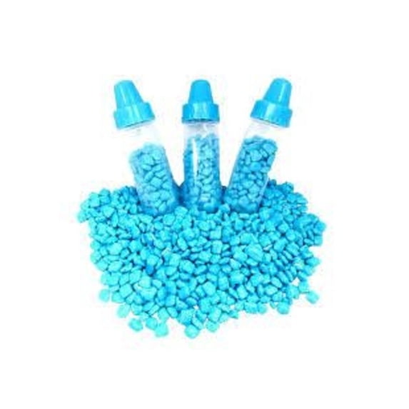El Azteca Baby Bottles with Gum Blue Candy