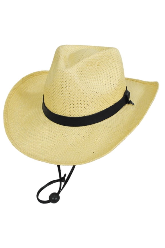 El Cajon Toyo Straw Western Cowboy Hat - S - Natural