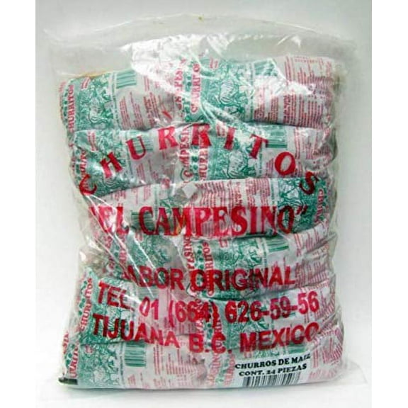 El Campesino Corn Churro Sticks 24 Bag Bulk Deal Fancy Mexican Snacks Appetizers Churros Churritos de maiz