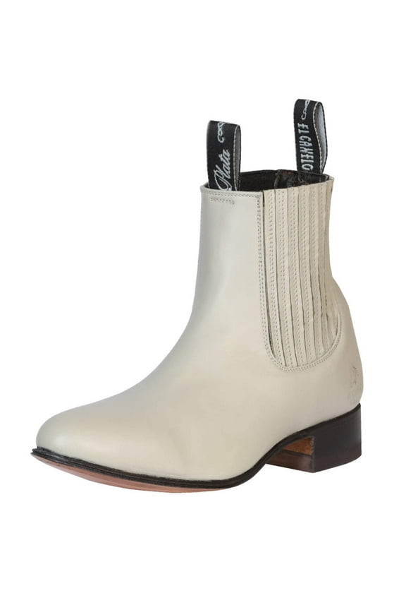 El Canelo - Charro Ankle Boot - Oyster 233