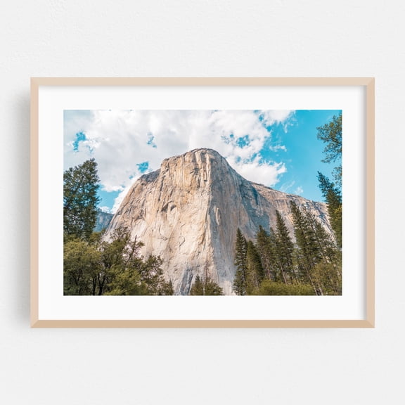 El Capitan - California Photography Mountain Nature Landscape Scenic Wilderness Oak Framed Wall Art Print 5 x 7 inches