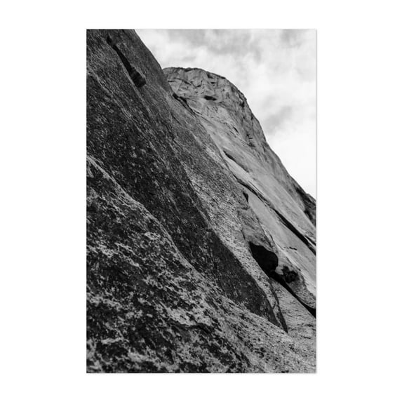 El Capitan - Yosemite Valley California Photography Mountain Black and White Abstract Nature Landscape Wilderness Scenic Unframed Wall Art Print 8 x 12 inches