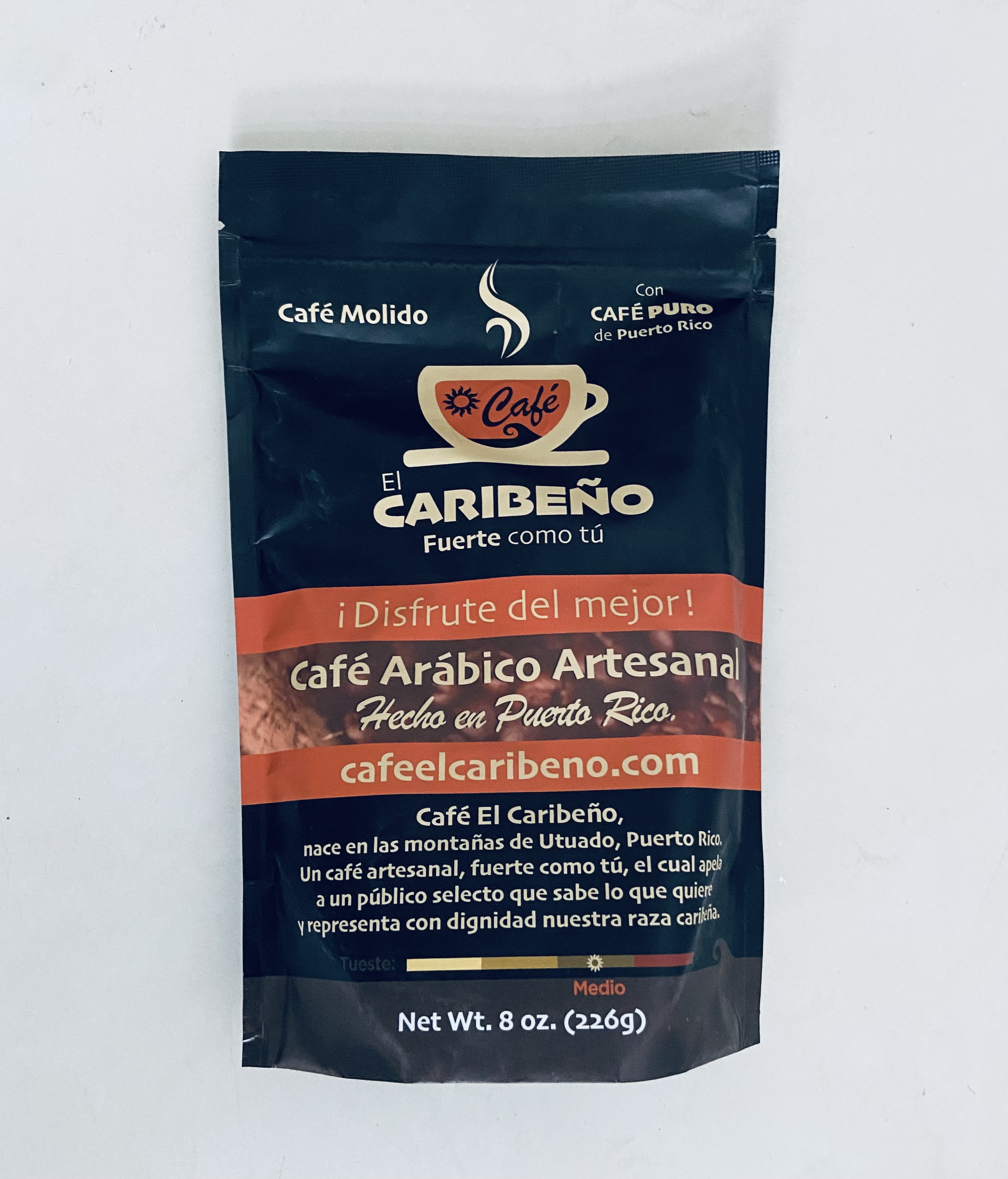 El Caribeño Café Molido 100% Puro 12oz