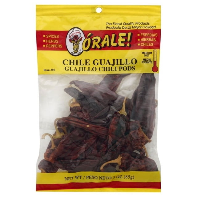 Dried Guajillo Chili Peppers - 8oz Bag Of Whole Pods, Authentic Mexican Chili Seco