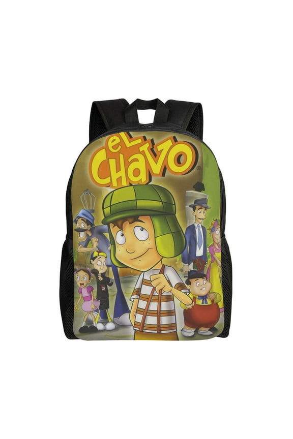 El Chavo Cartoon Del Ocho Backpack Casual Daypack Travel Laptop Backpack Large Capacity Bag Gifts
