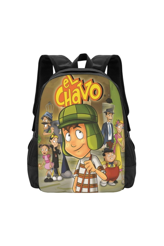 El Chavo Cartoon Del Ocho Backpack Casual Daypack Travel Laptop Backpack Large Capacity Bag Gifts