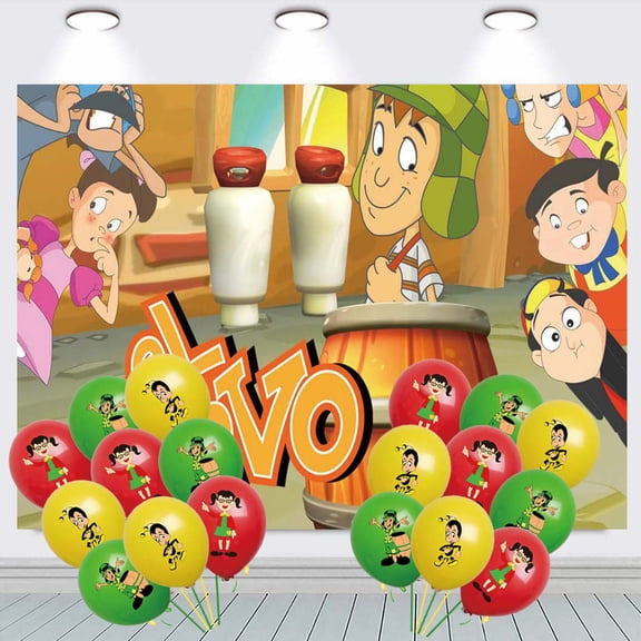 El Chavo Party Decorations Backdrop Banner Balloons Taspestry Wall Decor Background Poster Decor Supplies