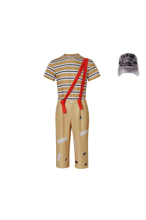 El Chavo T-shirt Pants Hat Suit Outfits Uniform for Adult Men
